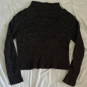 Women's Black Turtleneck Sweater
